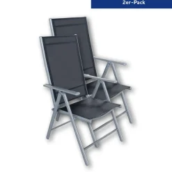 Luxus-Klappstuhl 2er-Pack